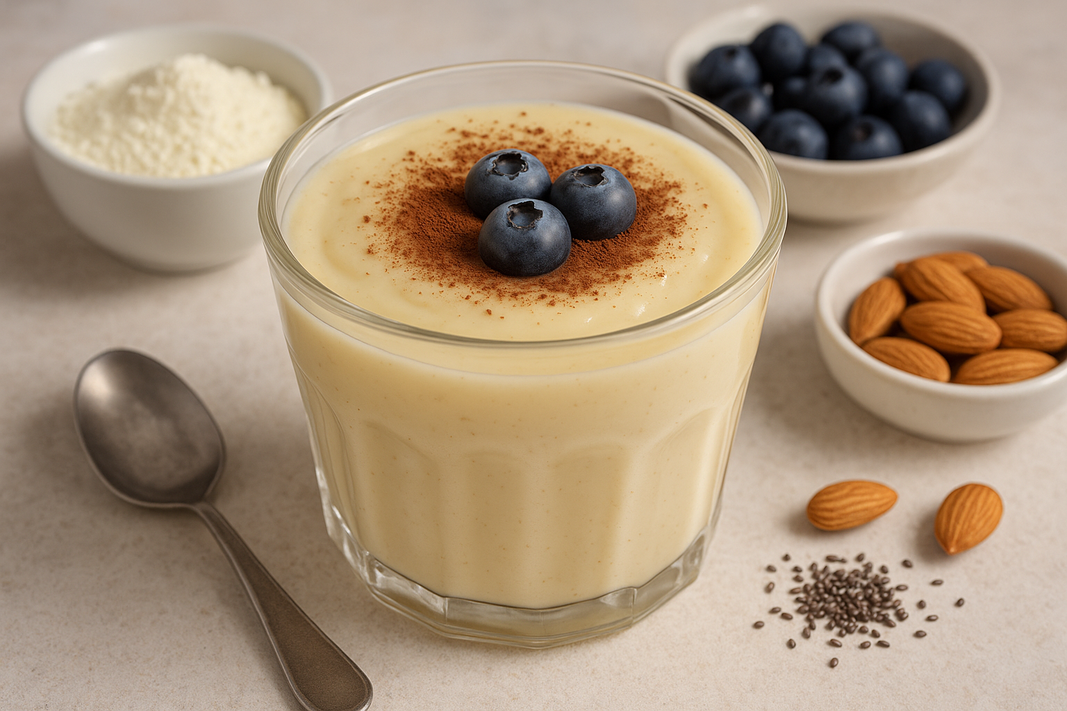 Puding sa posnim mlekom u prahu: Jednostavan, a zdrav